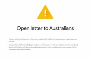 Open letter to Australian